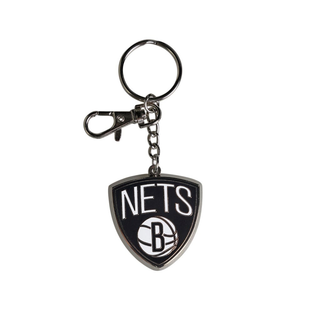 Brooklyn Nets Keychain Zamac Logo